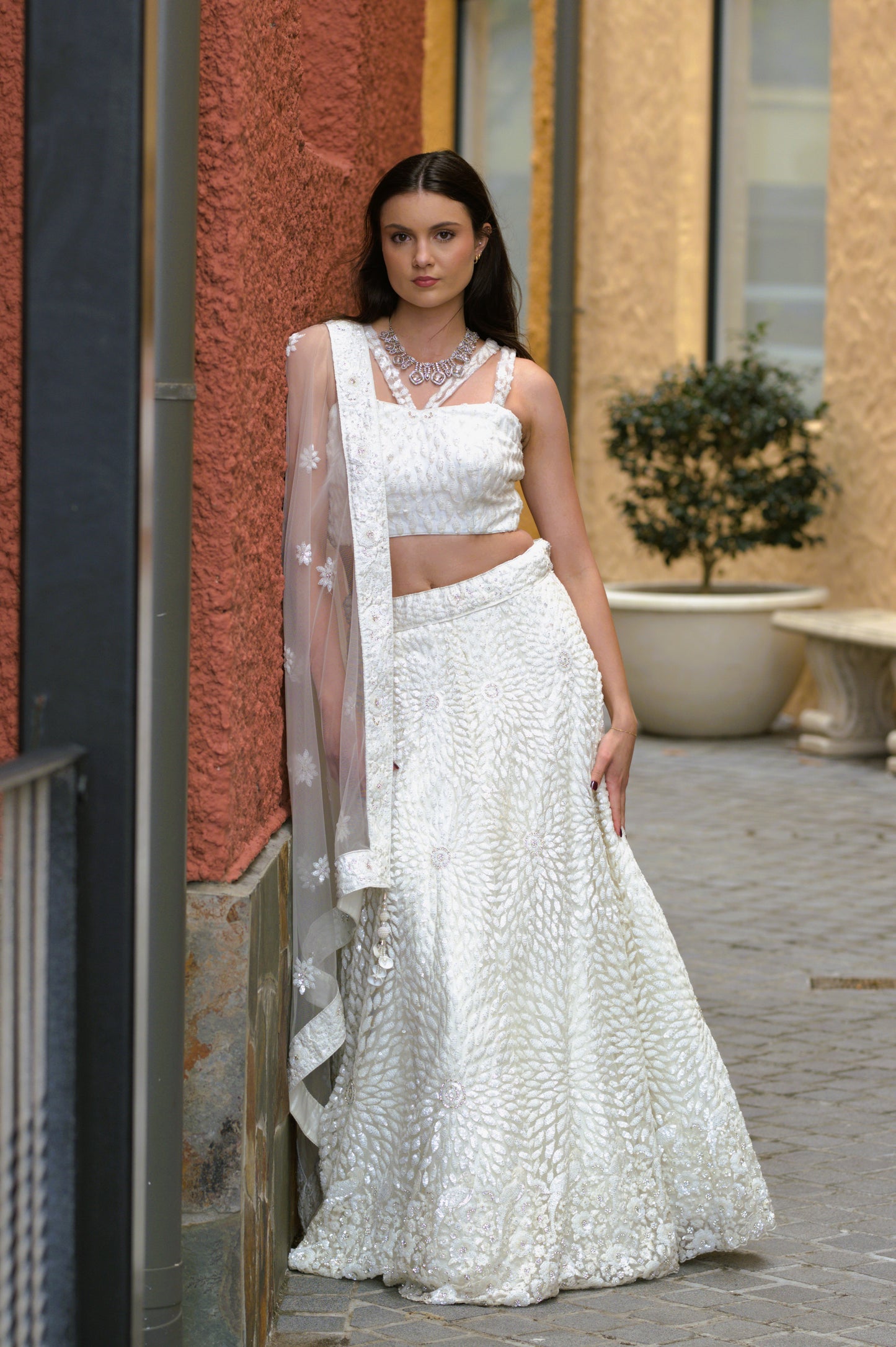 Bridal Dream White Lehenga Set